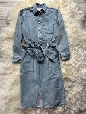 RAG & BONE Mia Denim Dress Blue